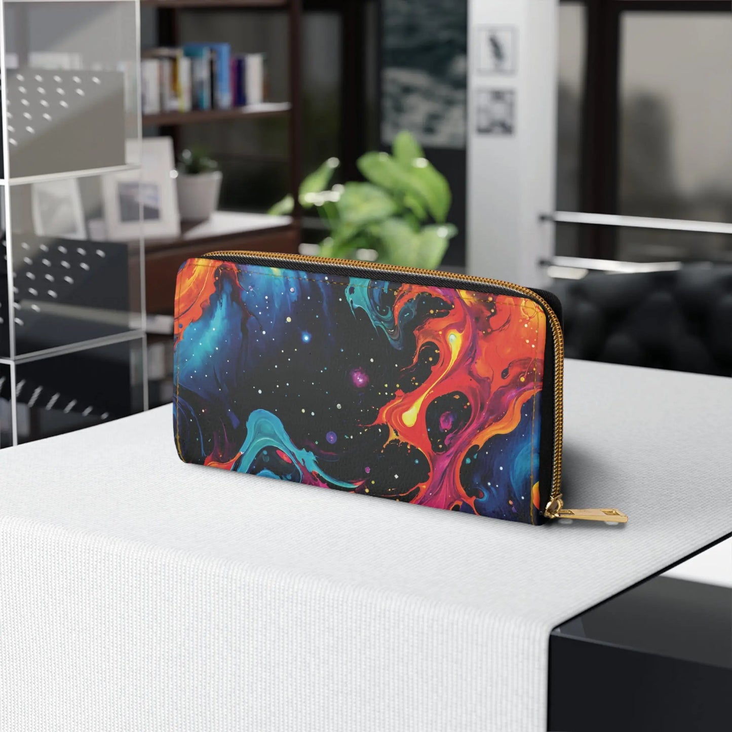 Zipper Wallet - Astral Tempest - by Printify