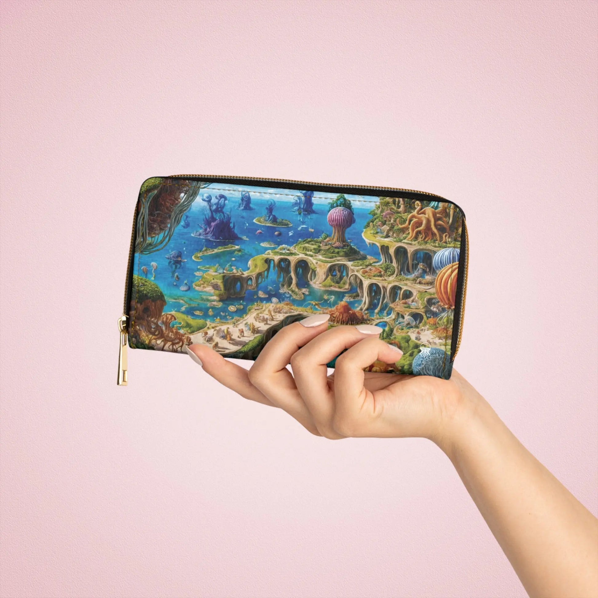 Zipper Wallet - Fantasia Lagoon - by Jelly Kvlt