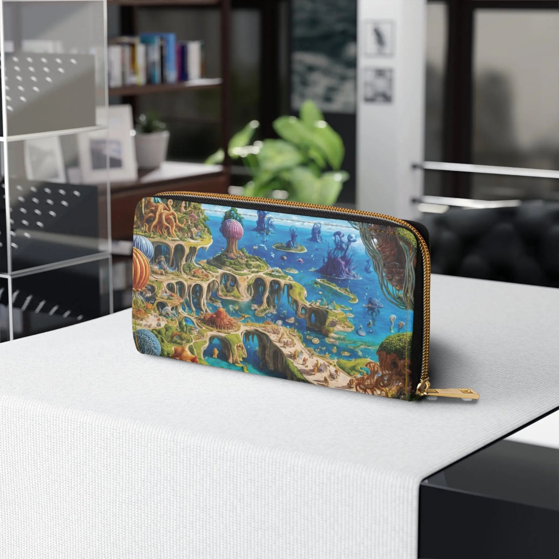 Zipper Wallet - Fantasia Lagoon - by Jelly Kvlt