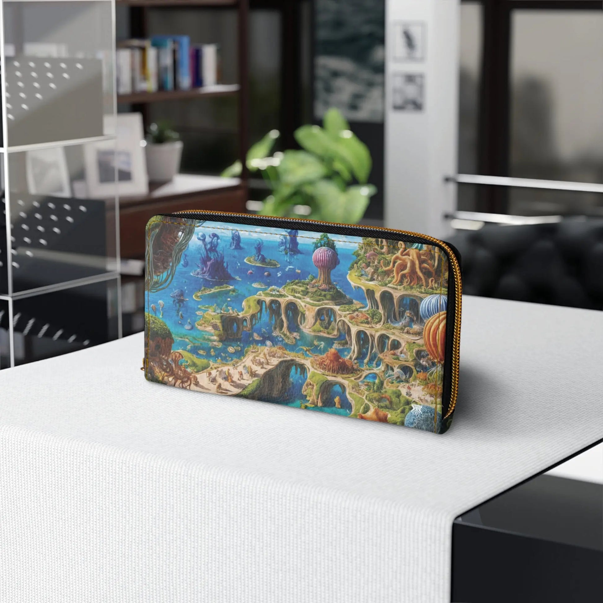 Zipper Wallet - Fantasia Lagoon - by Jelly Kvlt