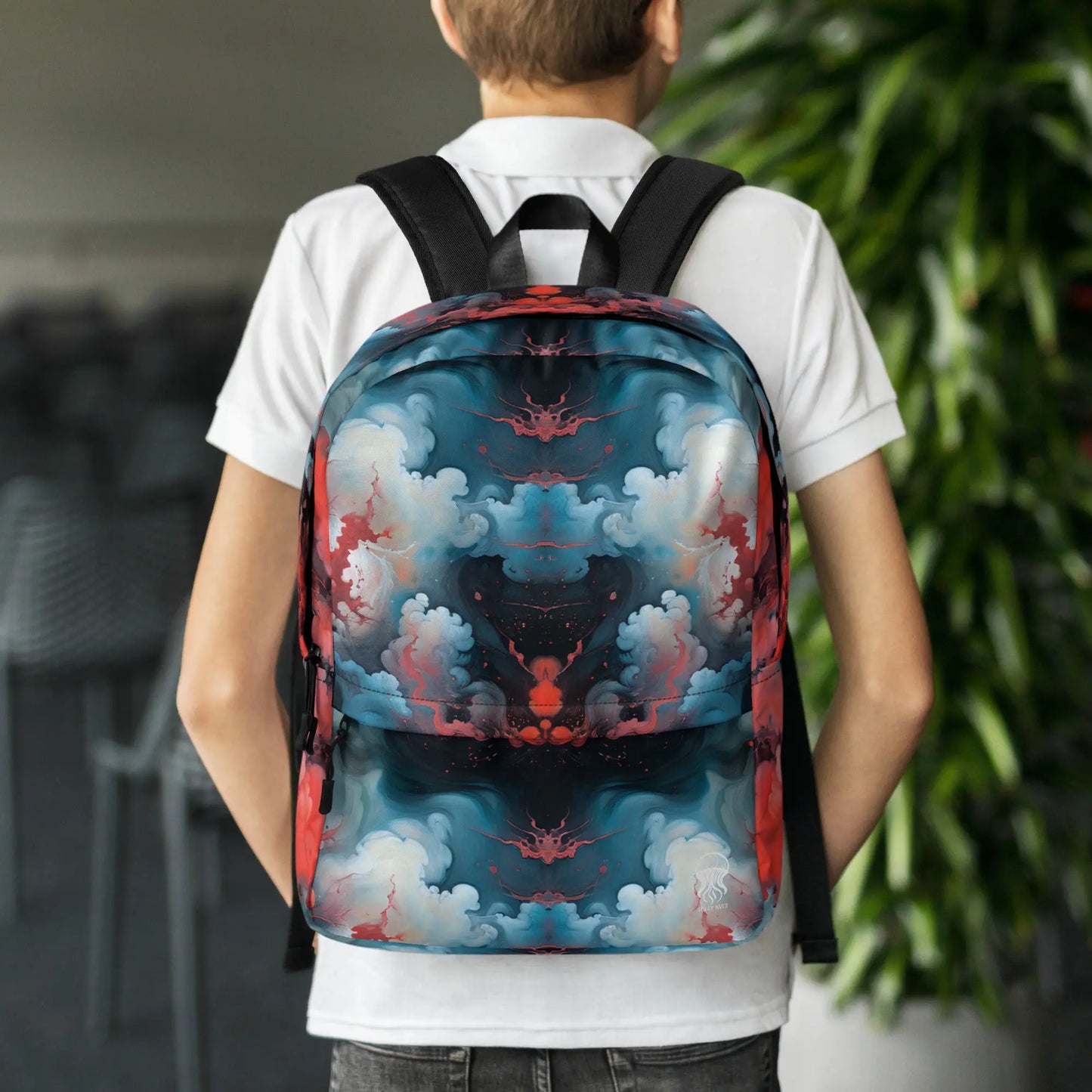 Backpack - Ethereal Crimson Flow - Light - by Jelly Kvlt