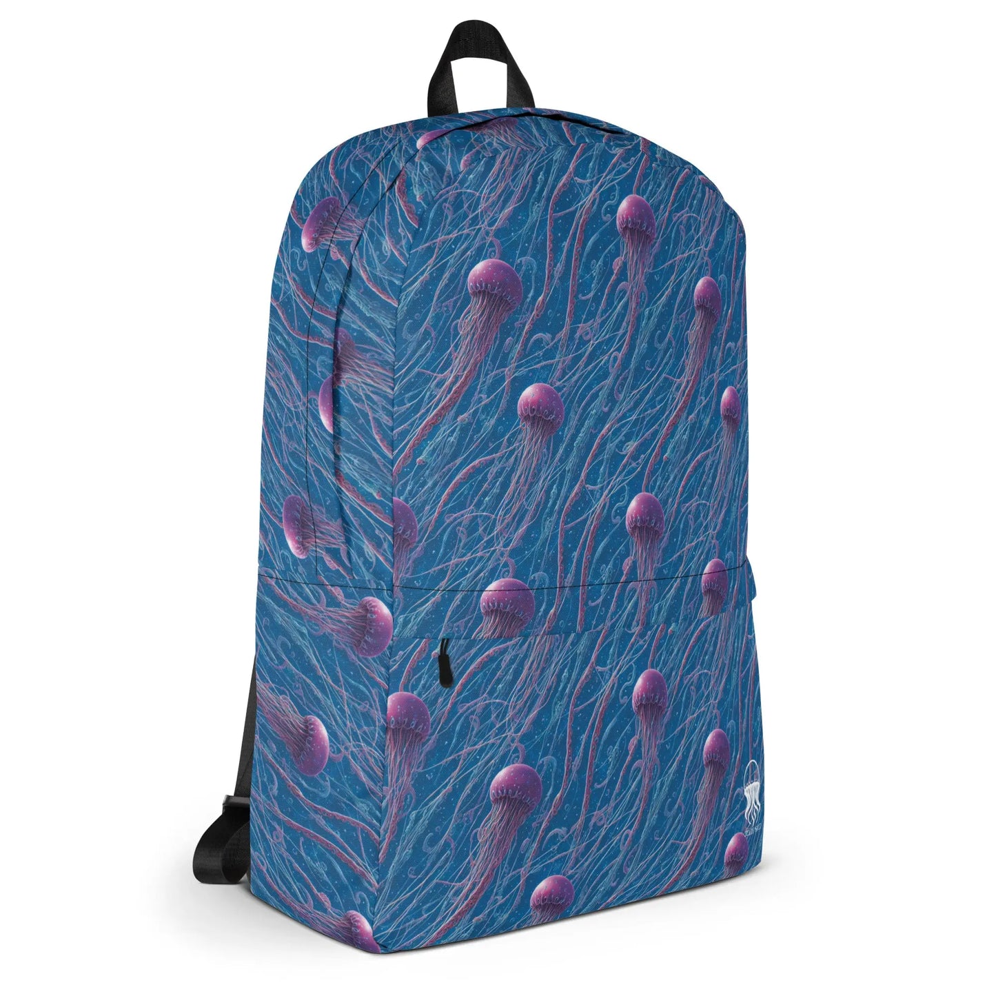 Backpack - Blue and Violet Jellyfishes - by Jelly Kvlt