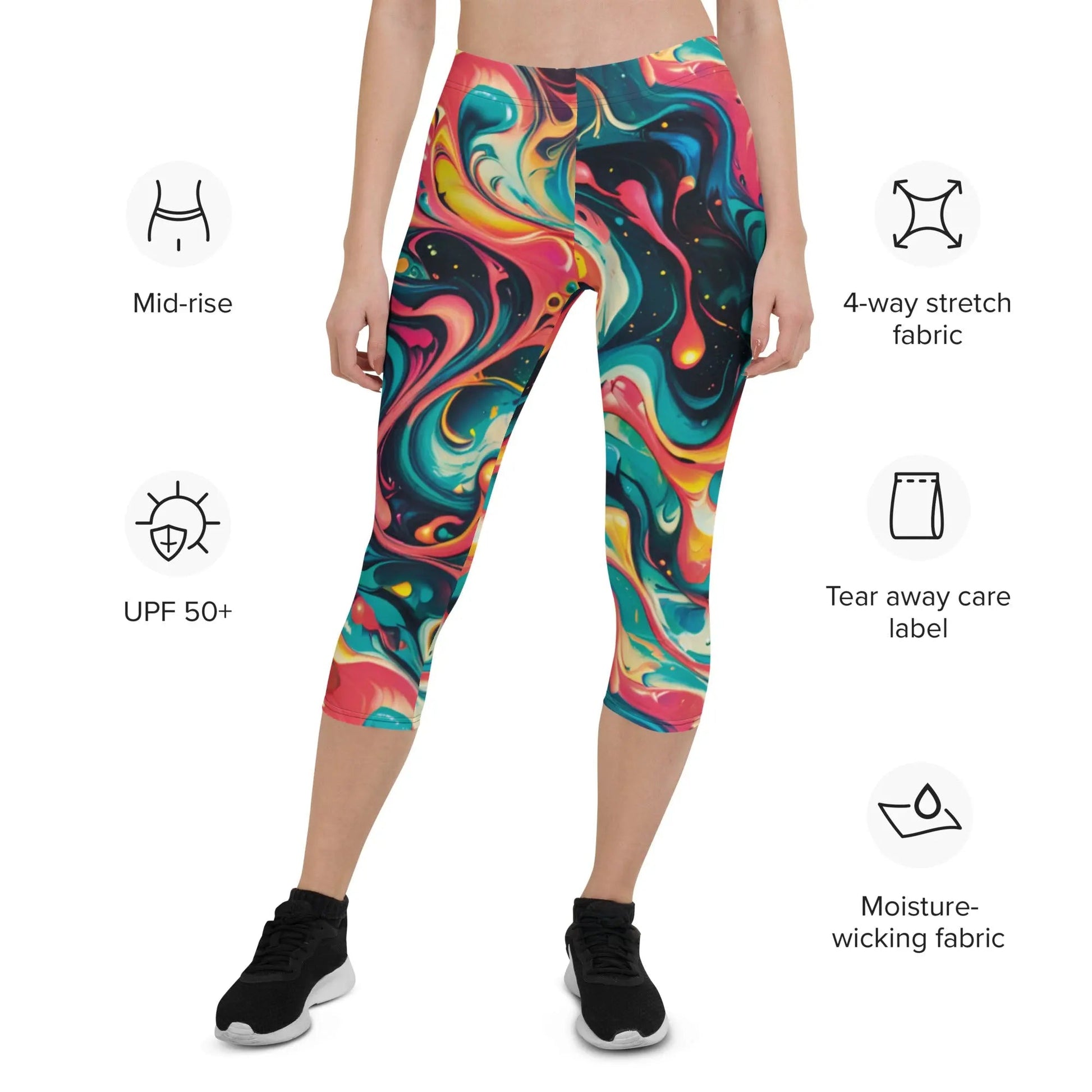 Capri Leggings - Celestial Splash | Stylish & Flexible by Jelly Kvlt