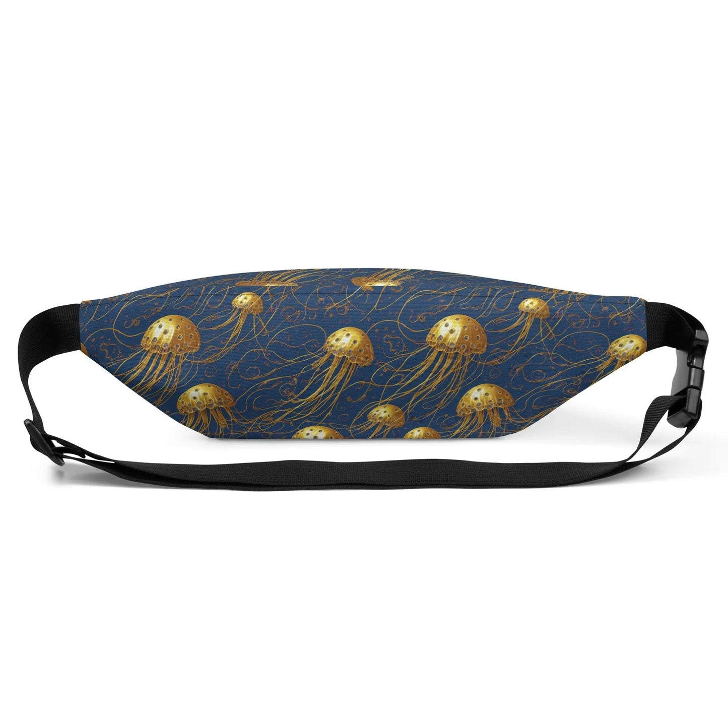 Fanny Pack - Blue and Gold Jellyfishes - by Jelly Kvlt