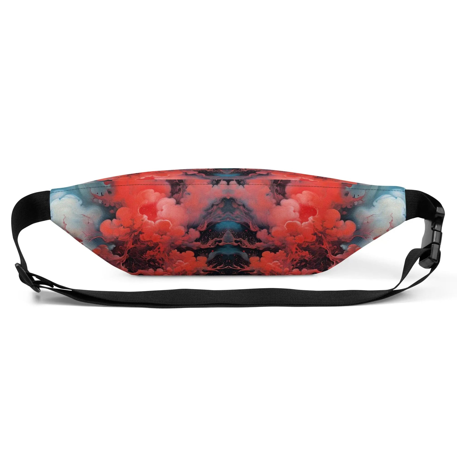 Fanny Pack - Ethereal Crimson Flow - Dark - by Jelly Kvlt