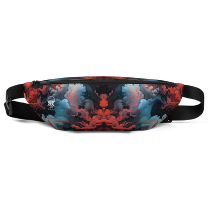 Fanny Pack - Ethereal Crimson Flow - Light - by Jelly Kvlt