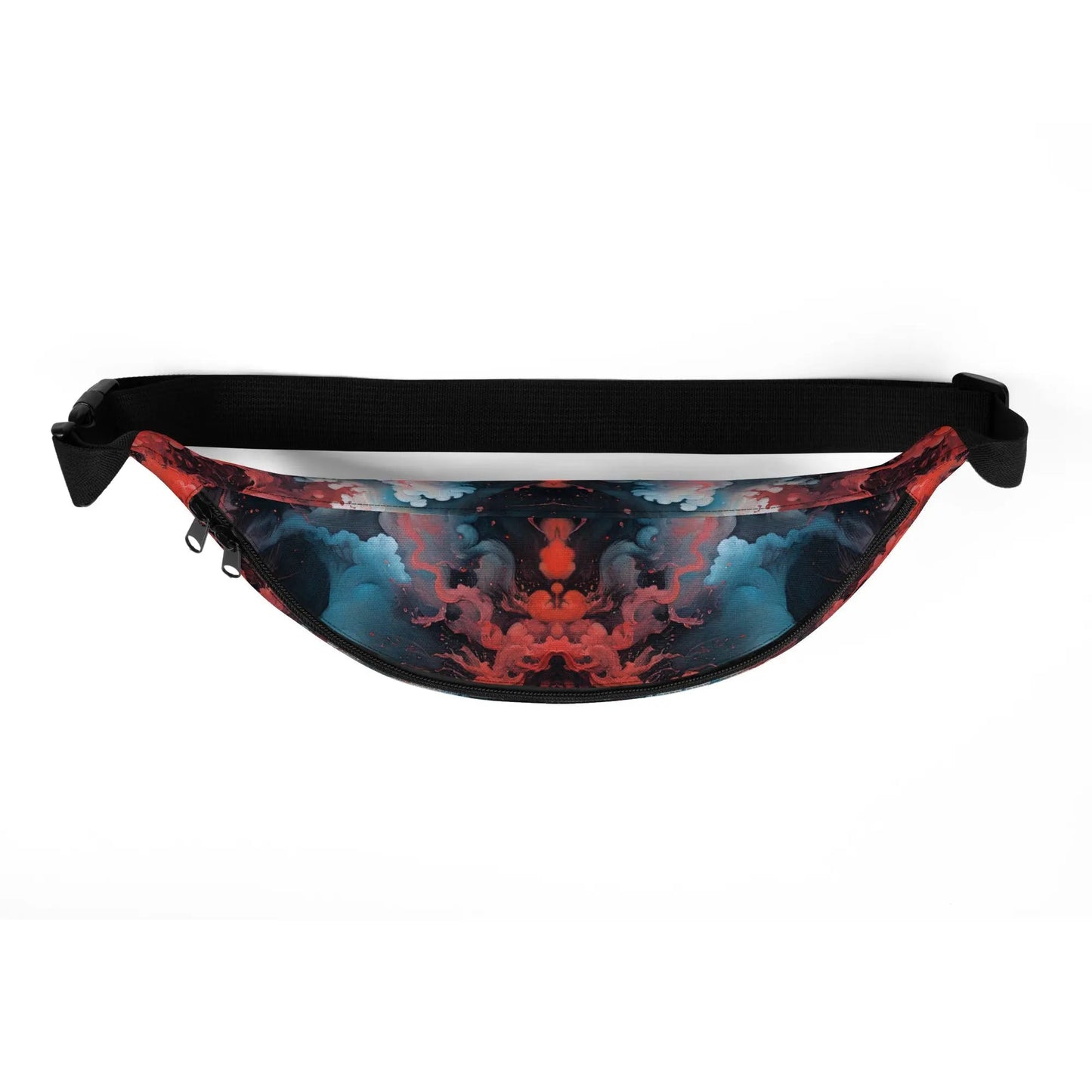 Fanny  Pack - Ethereal Crimson Flow - Light - by Jelly Kvlt