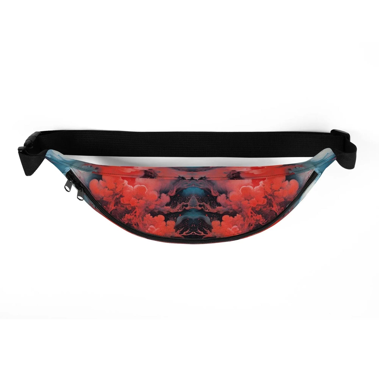 Fanny Pack - Ethereal Crimson Flow - Dark - by Jelly Kvlt