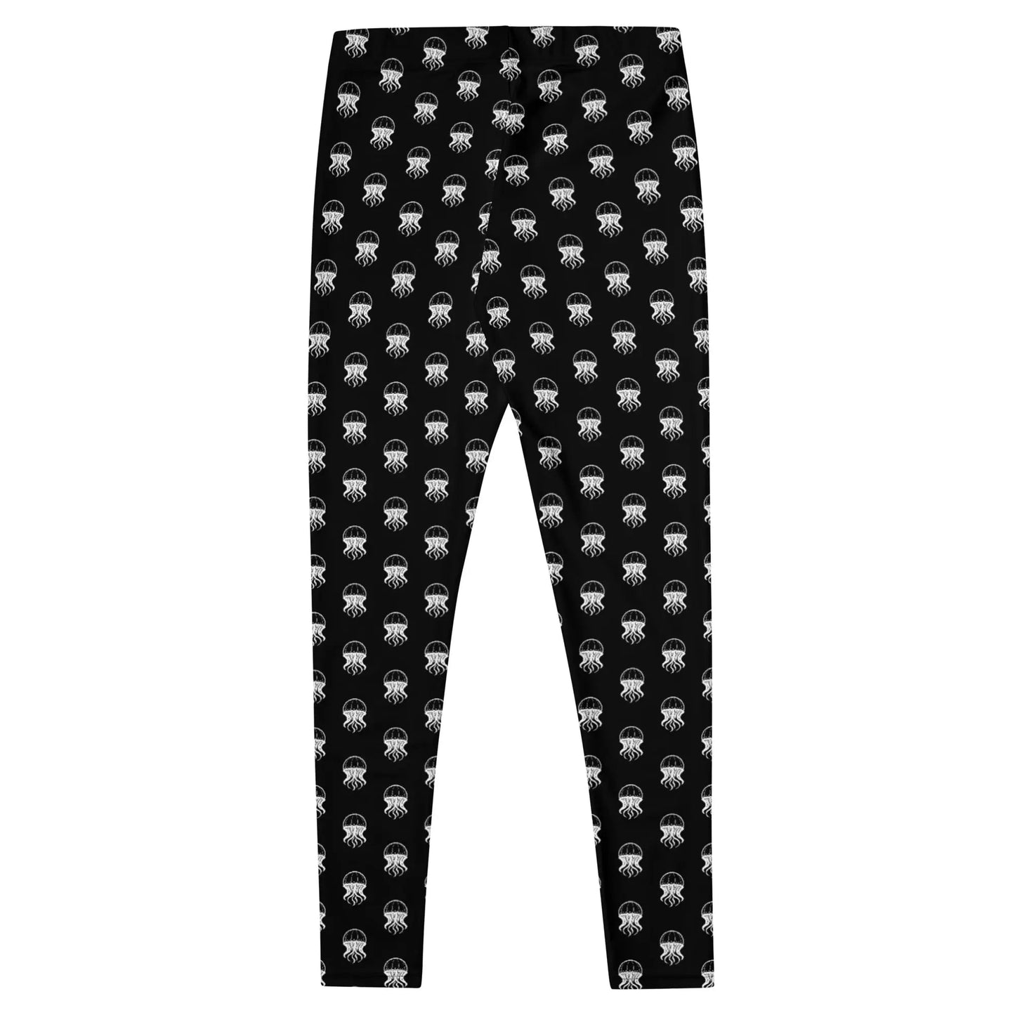 Women's Mid-Rise Leggings - Jellyfish Invaders: Comfort & Retro Style