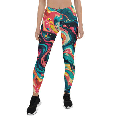 Mid-Rise Leggings - Celestial Splash | Comfortable & Stylish by Jelly Kvlt