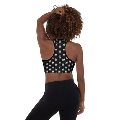 Padded Sports Bra - Jellyfish Invaders: Supportive & Stylish Activewear