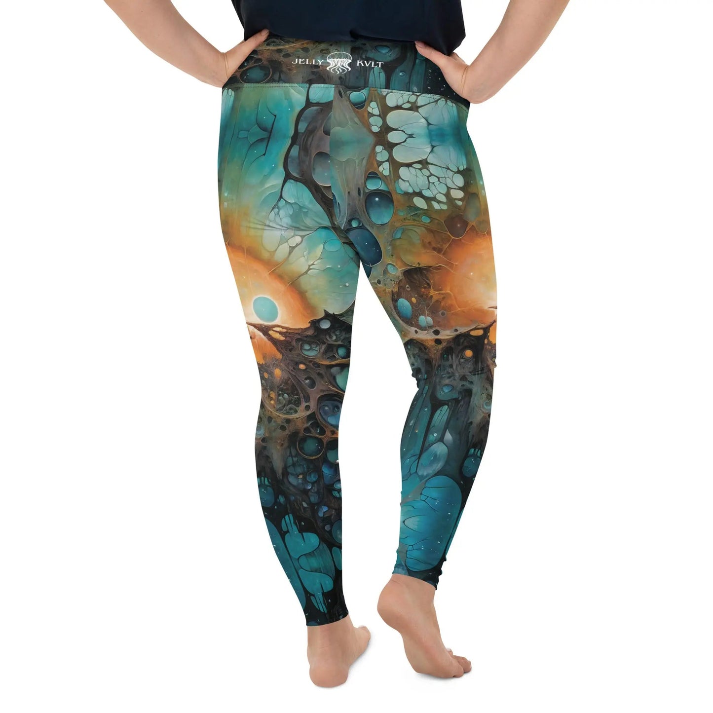 Plus Size Leggings - Chthonic Echoes | Stylish & Comfortable by Jelly Kvlt