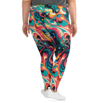 Plus Size Leggings - Celestial Splash | Stylish & Comfortable by Jelly Kvlt