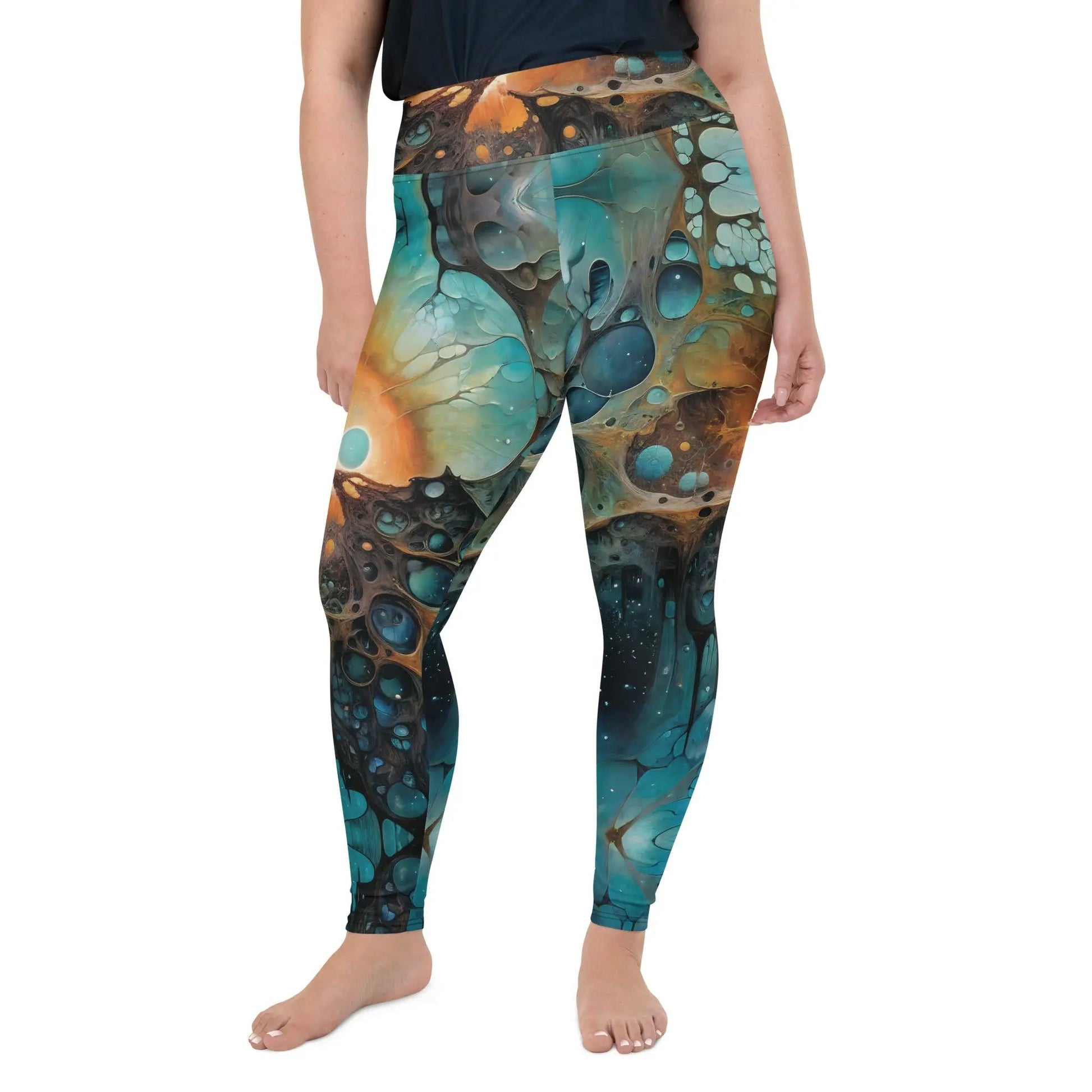 Plus Size Leggings - Chthonic Echoes | Stylish & Comfortable by Jelly Kvlt