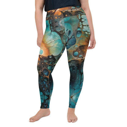 Plus Size Leggings - Chthonic Echoes | Stylish & Comfortable by Jelly Kvlt