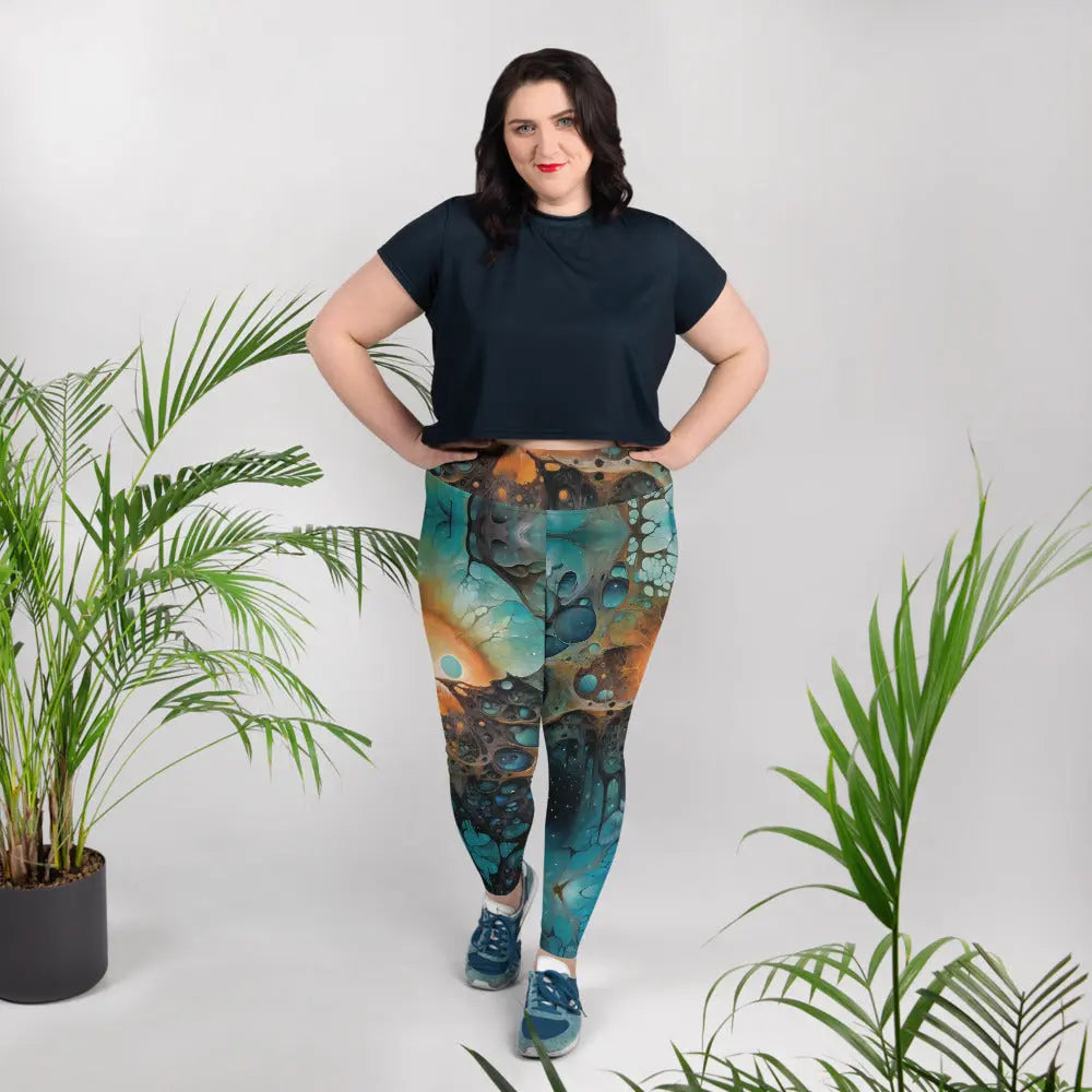 Plus Size Leggings - Chthonic Echoes | Stylish & Comfortable by Jelly Kvlt