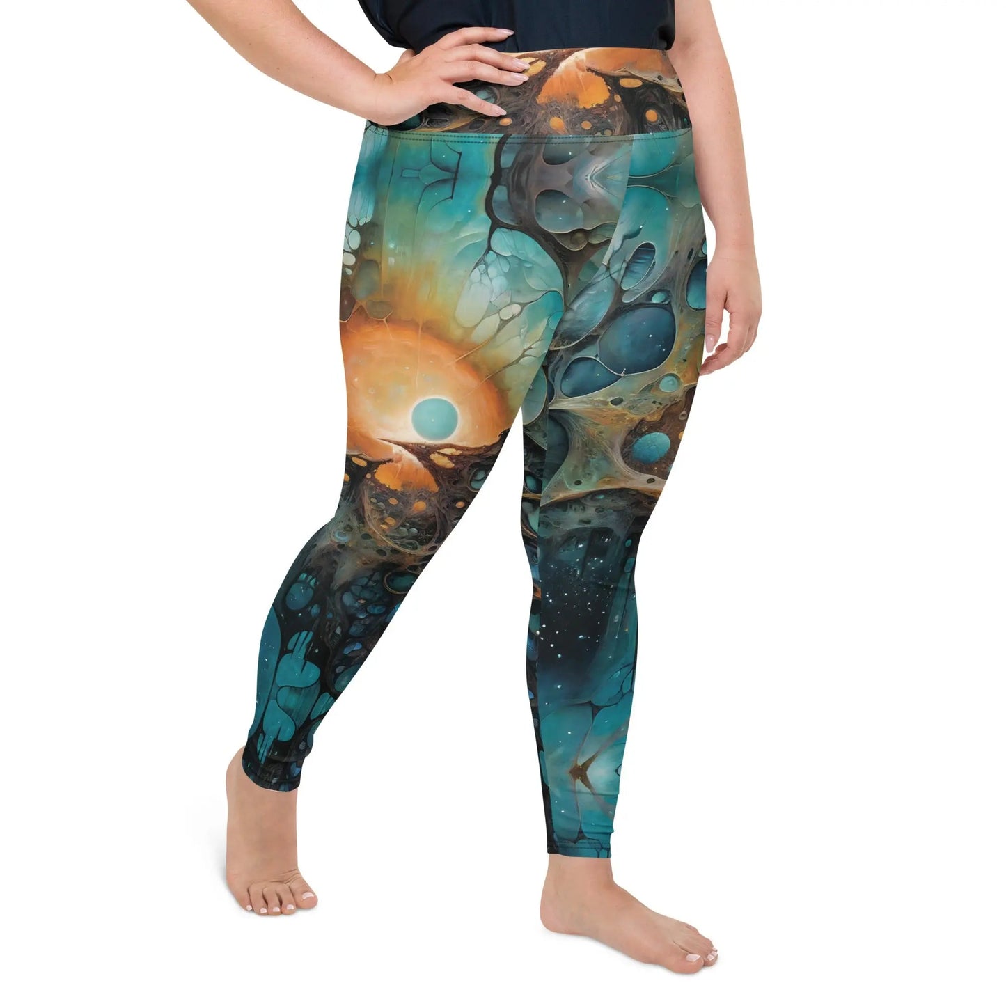 Plus Size Leggings - Chthonic Echoes | Stylish & Comfortable by Jelly Kvlt