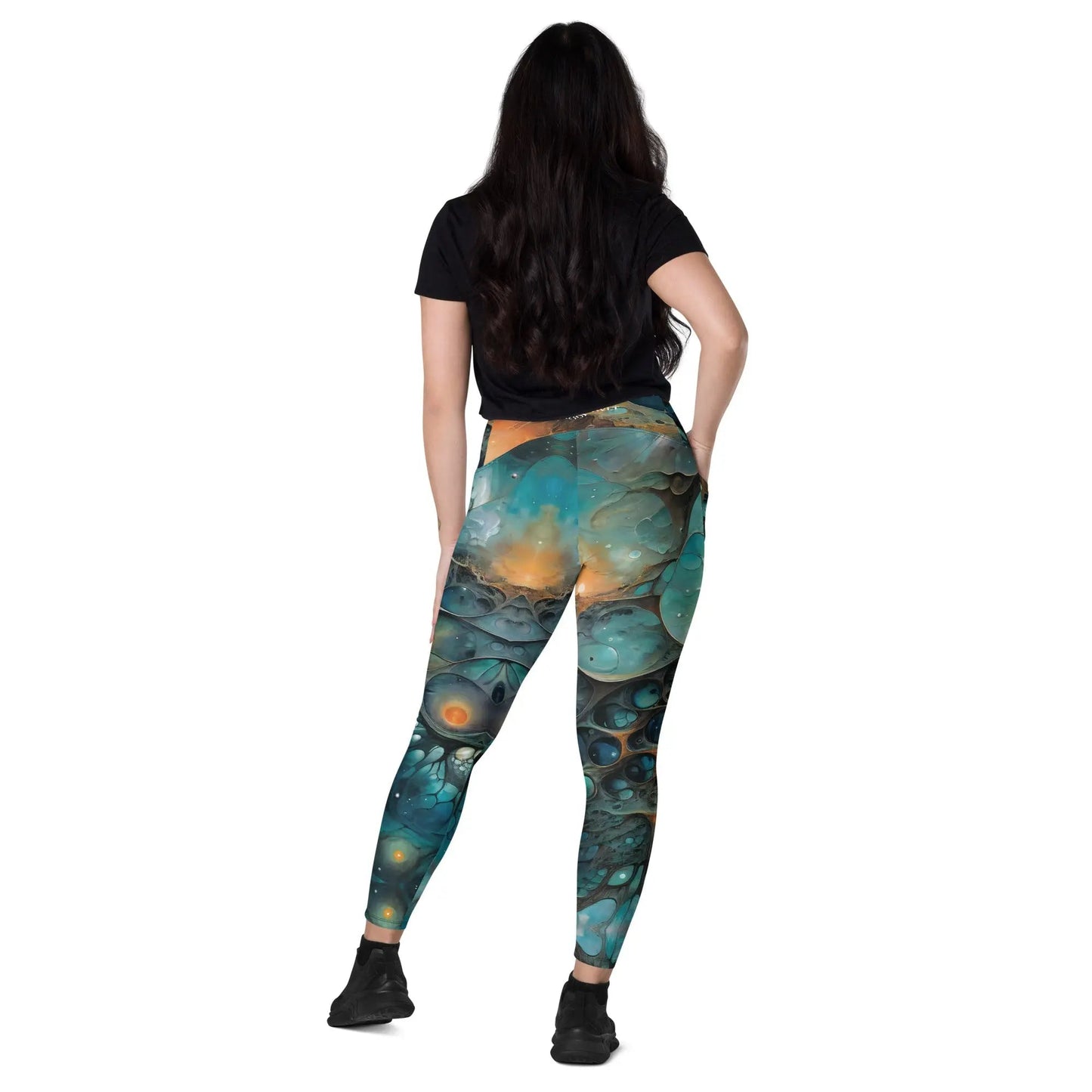 Leggings with pockets - Chthonic Echoes - by Jelly Kvlt