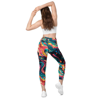 Leggings with Pockets - Celestial Splash | Practical & Stylish by Jelly Kvlt