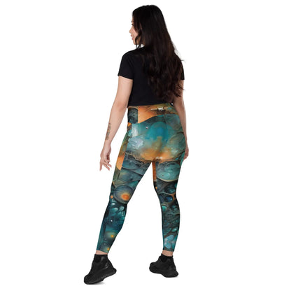 Leggings with pockets - Chthonic Echoes - by Jelly Kvlt