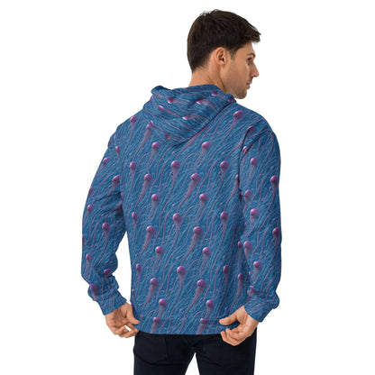 Unisex Comfort Hoodie - Blue and Violet Jellyfishes - by Jelly Kvlt