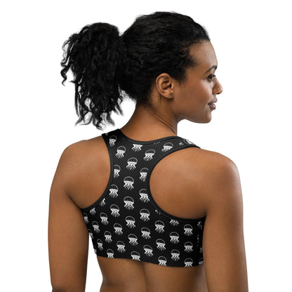 Sports Bra - Jellyfish Invaders: Comfort & Cosmic Style