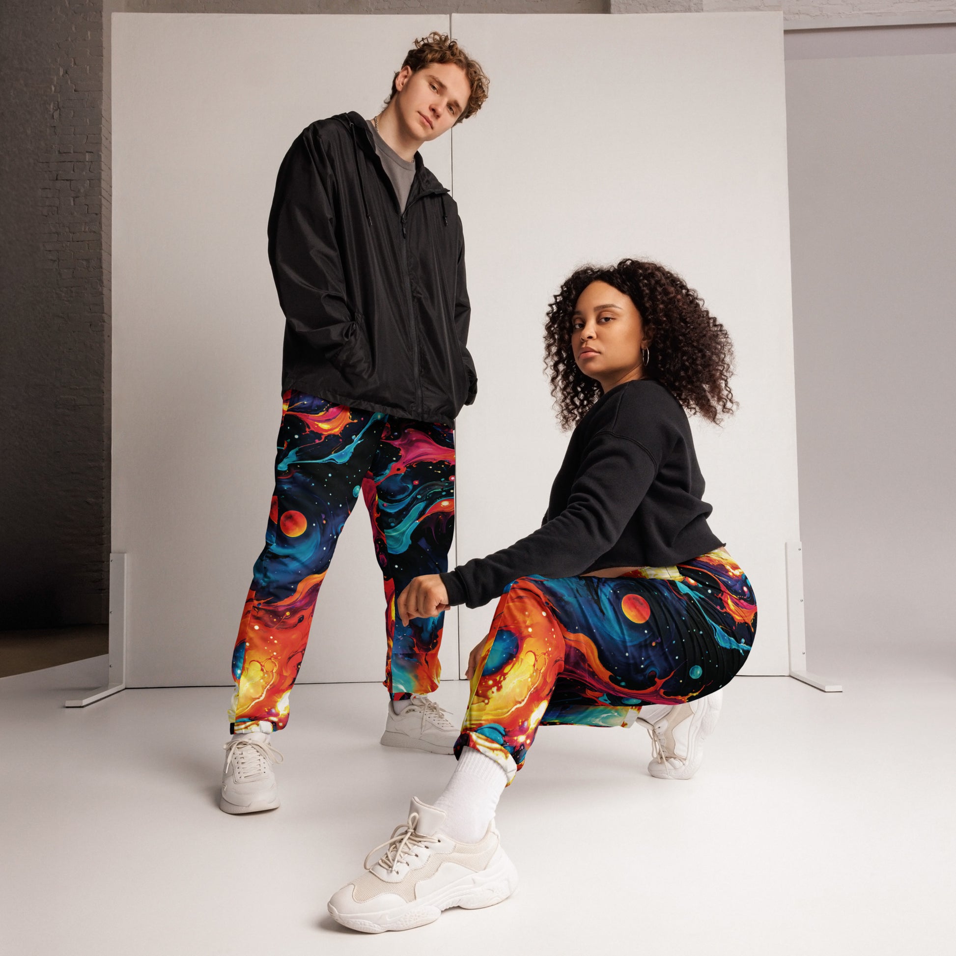 Unisex track pants - Astral Tempest - by Jelly Kvlt