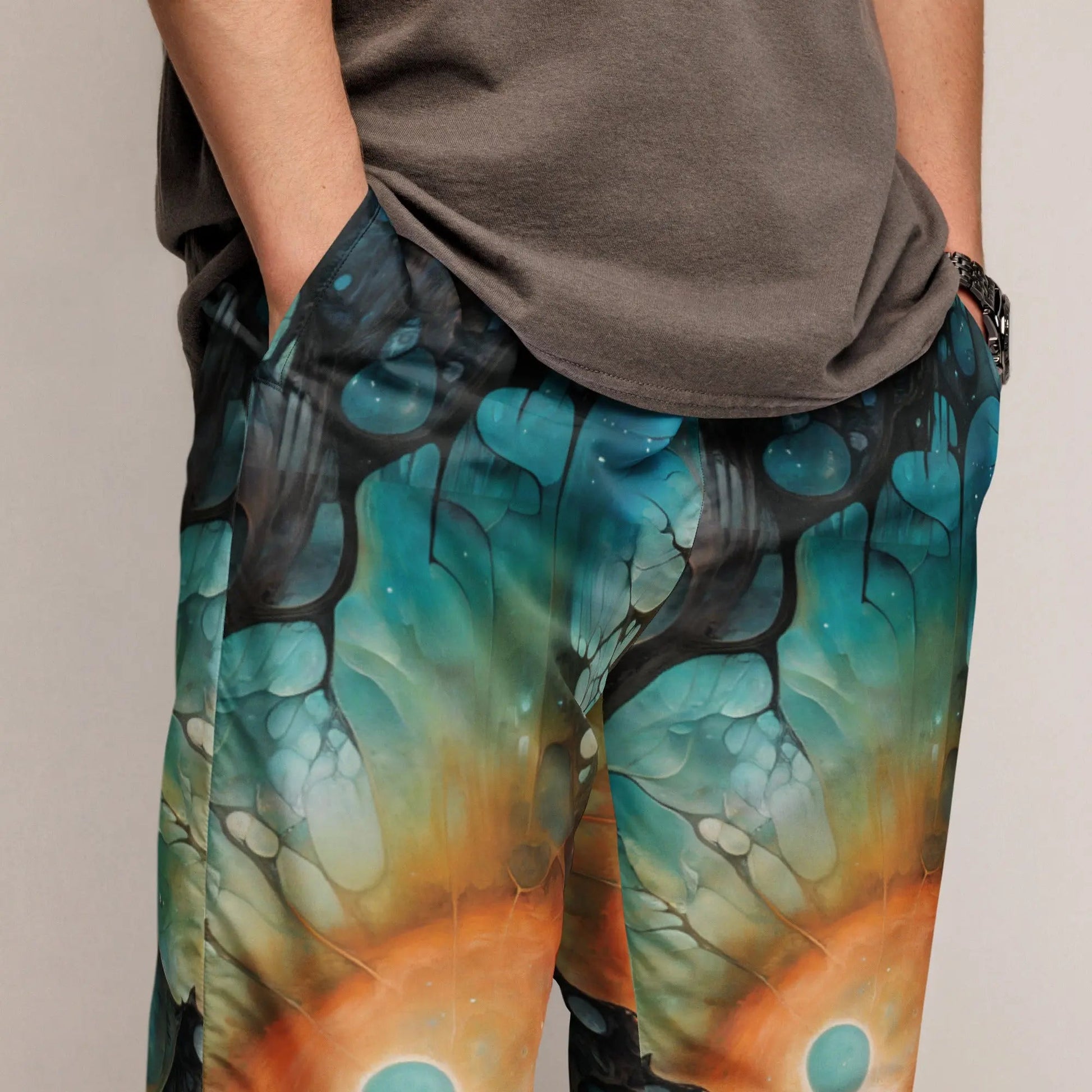 Unisex track pants - Chthonic Echoes - by Jelly Kvlt