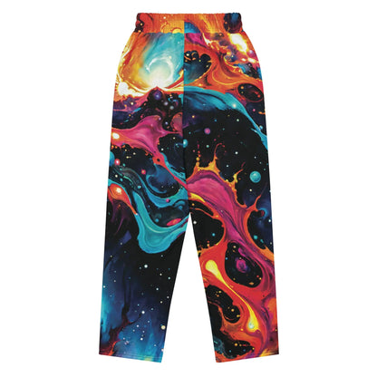 Unisex Wide-leg Joggers - Astral Tempest - by Jelly Kvlt