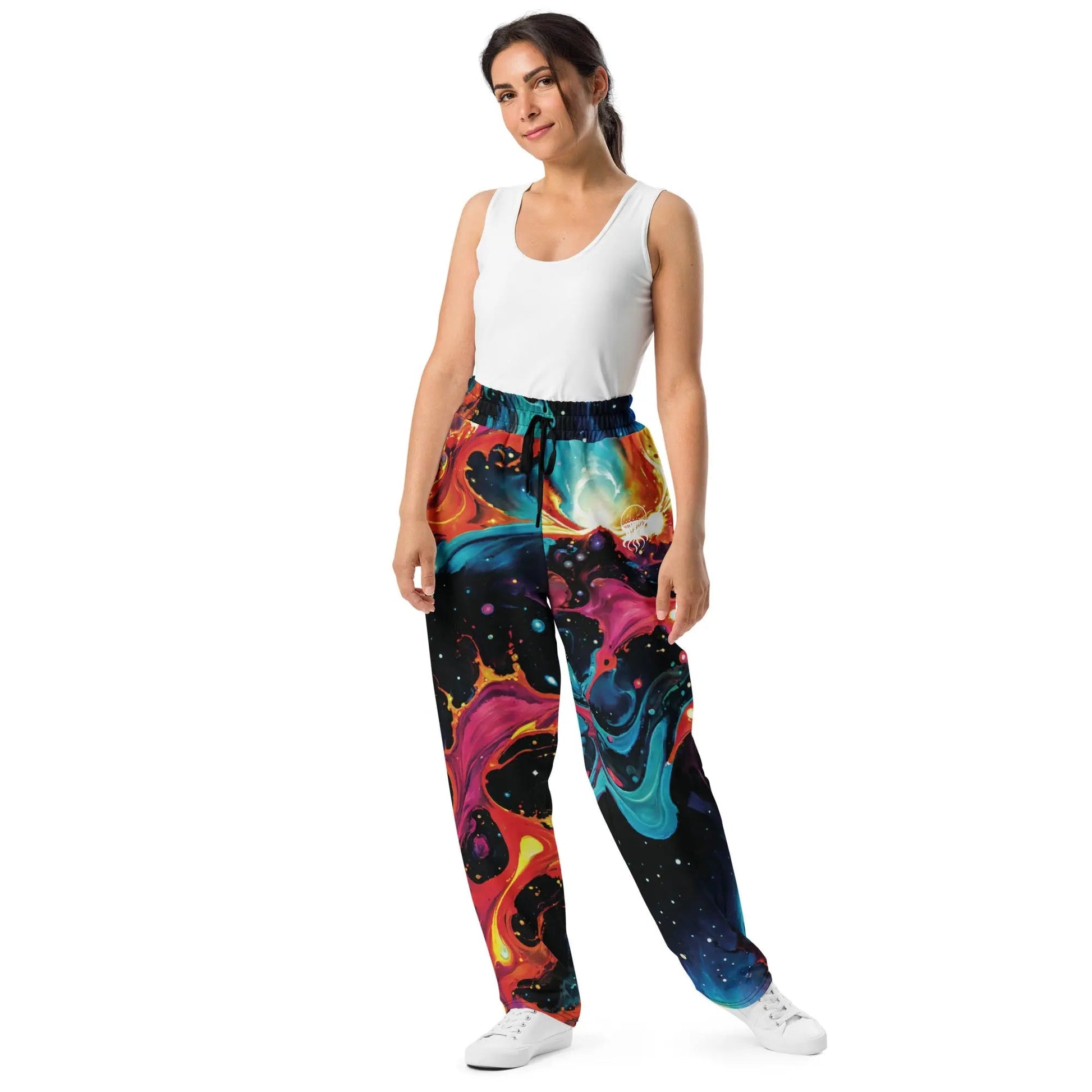 Unisex Wide-leg Joggers - Astral Tempest - by Jelly Kvlt