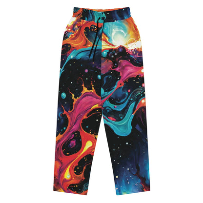 Unisex Wide-leg Joggers - Astral Tempest - by Jelly Kvlt