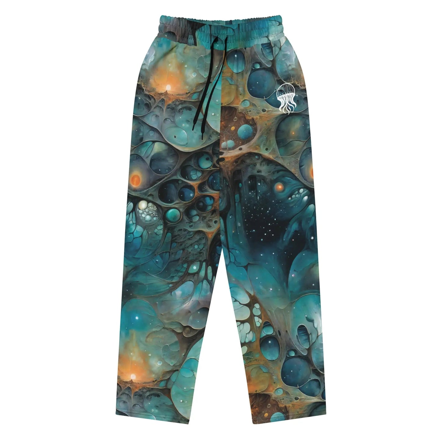 Unisex Wide-leg Joggers - Chthonic Echoes - by Jelly Kvlt