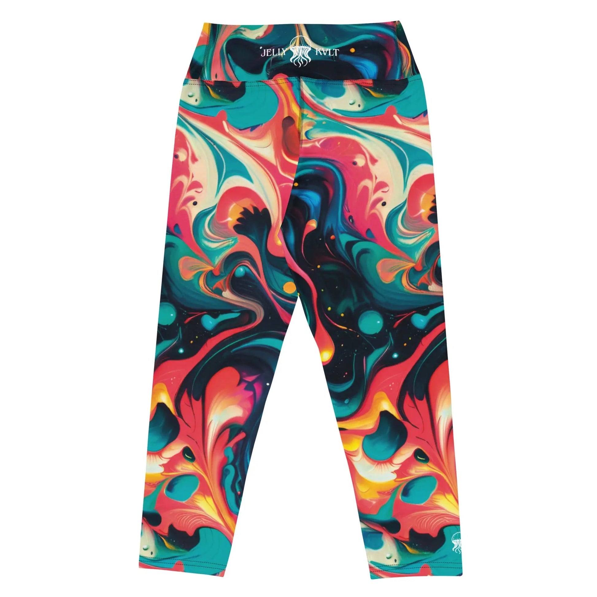 Yoga Capri Leggings - Celestial Splash | Stylish & Flexible by Jelly Kvlt