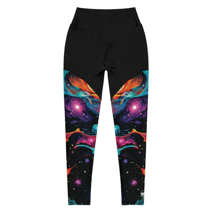 Compression Leggings - Astral Tempest by Jelly Kvlt