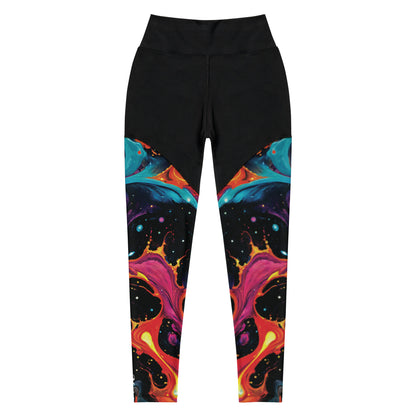 Compression Leggings - Astral Tempest by Jelly Kvlt