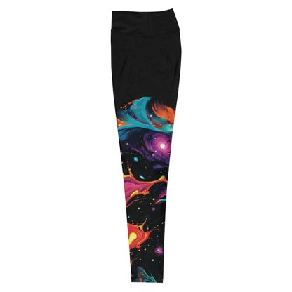 Compression Leggings - Astral Tempest by Jelly Kvlt