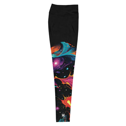 Compression Leggings - Astral Tempest by Jelly Kvlt